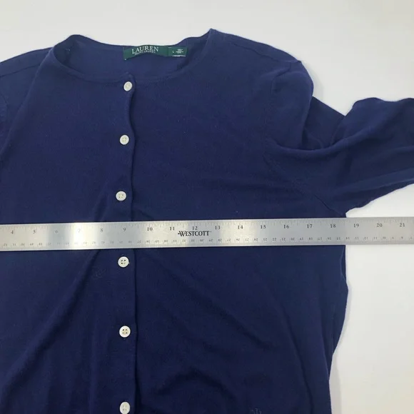 Lauren Ralph Lauren Cardigan Sweater Size Large - Picture 7 of 9